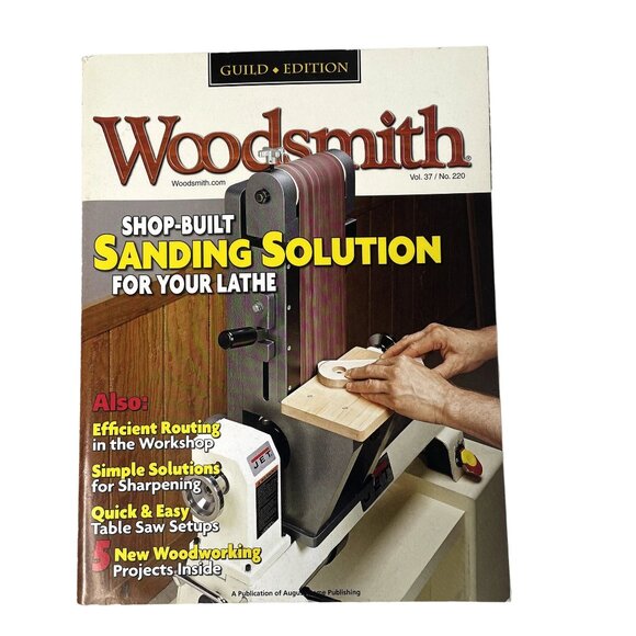 Woodsmith Magazine u Vol 37 Issue 220 Aug Sep 2015 Sanding Solutions - Picture 1 of 8